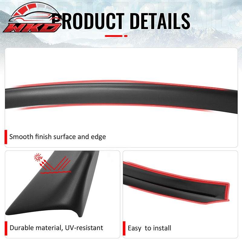 Fits 99-03 VW MK4 Jetta Sedan ES Style Duckbill Trunk Spoiler Matte Black ABS