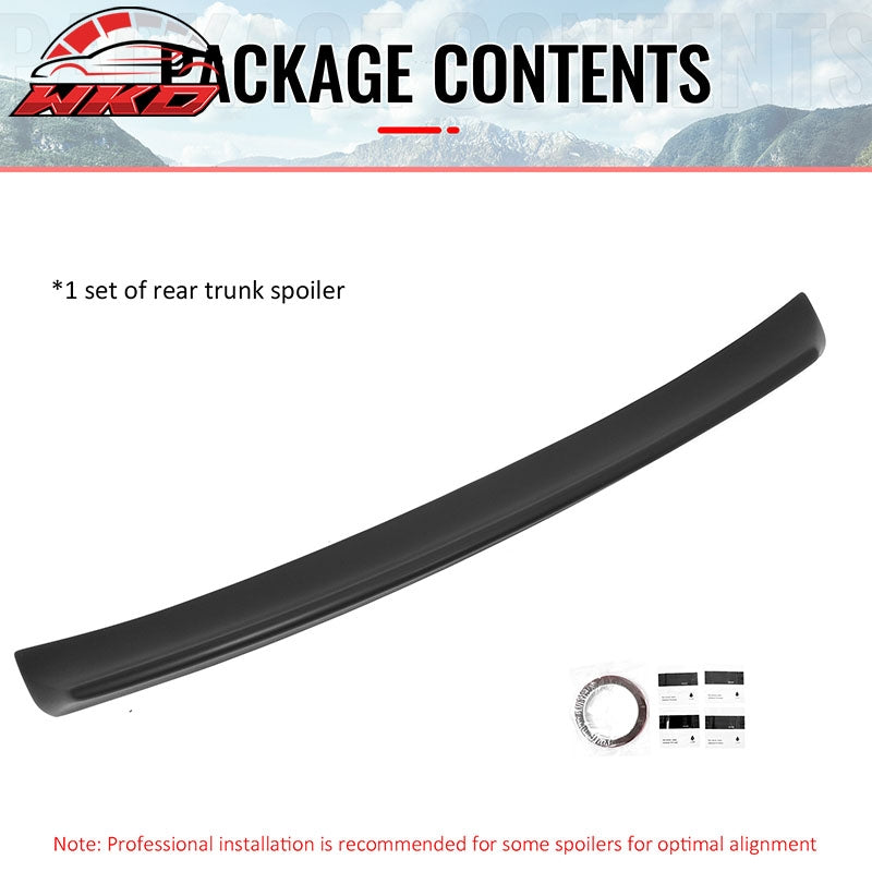 Fits 99-03 VW MK4 Jetta Sedan ES Style Duckbill Trunk Spoiler Matte Black ABS