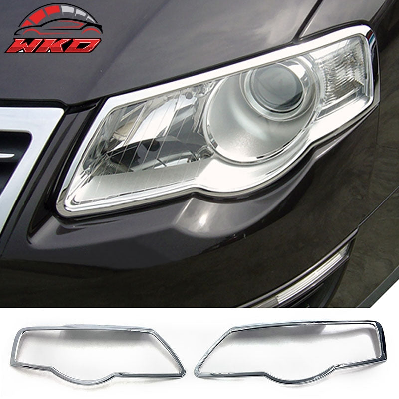 Wholesale 06-10 VW Passat Front Chrome Headlight Bezel Lamp Cover Surround Trim ABS