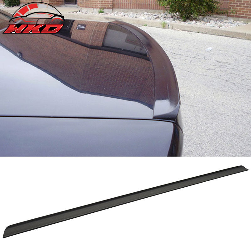 Fits 05-09 VW Passat B6 Mk6 Unpainted Black PU Flexible Rear Tail Trunk Spoiler