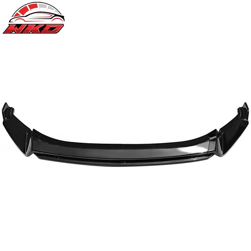 For 22-24 VW Tiguan SE SEL R-Line IKON Front Bumper Lip Chin Spoiler Gloss Black