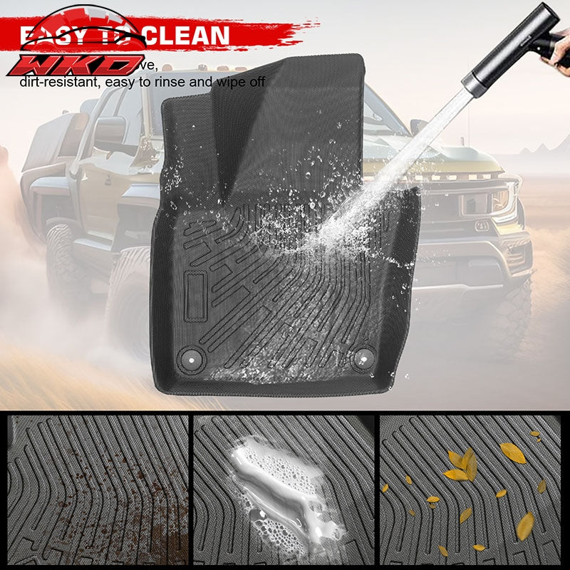Fits 09-17 VW Tiguan & 17-18 Tiguan Limited Anti-Slip Floor Mats TPE Carpet 3PCS