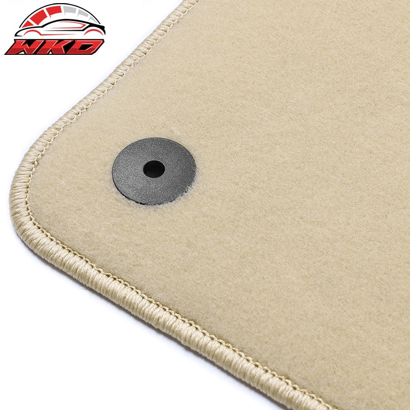 Fits 18-26 Volkswagen Atlas Auto Beige Nylon Floor Mats Car Liners Carpet 4PC