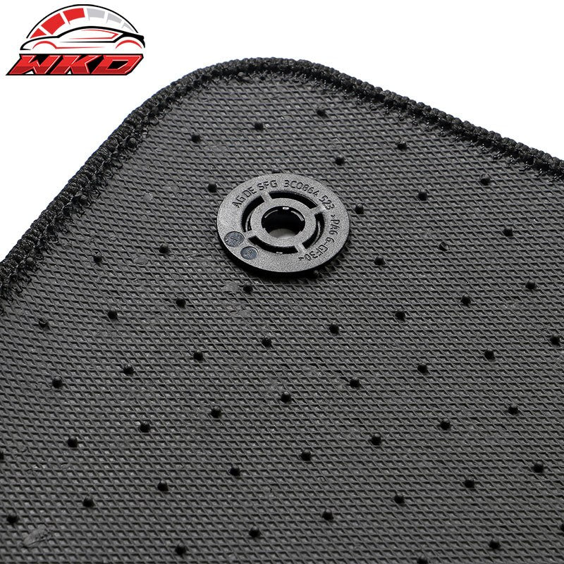 Fits 18-26 Volkswagen Atlas Auto Black Nylon Floor Mats Car Liners Carpet 4PC