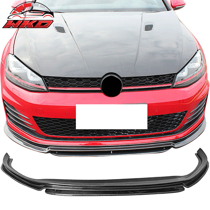 Fits 15-17 Volkswagen GTI MK7 RZ Front Bumper Lip Carbon Fiber CF