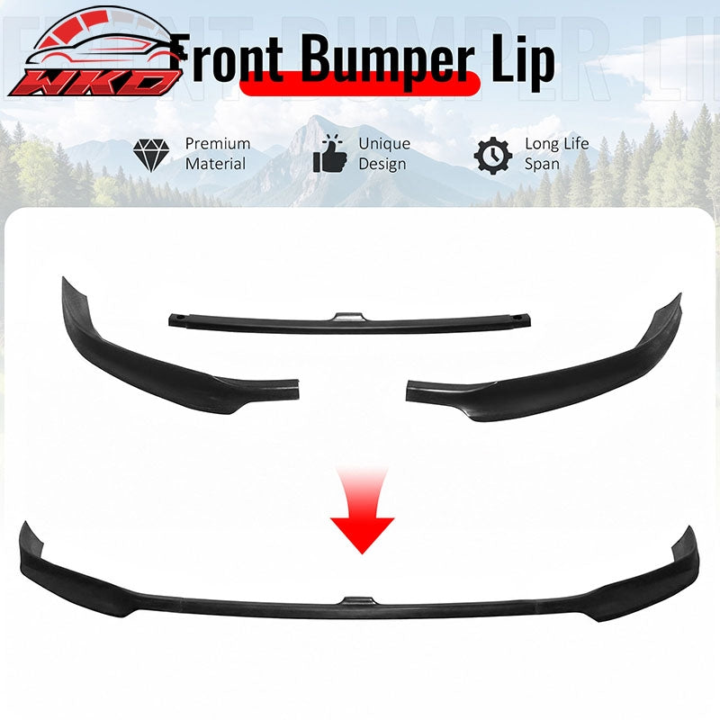 For 10-14 Volkswagen GTI MK6 EC Style PU Front Bumper Lip Chin Spoiler Unpainted