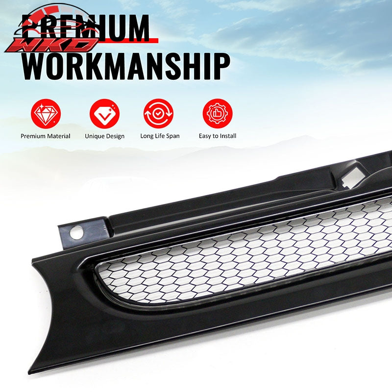 For 99-06 Volkswagen Golf MK4 Grille Front Bumper Hood Upper Mesh Grill Assembly