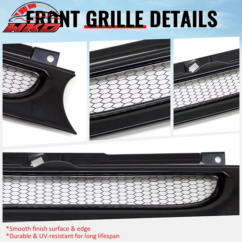 For 99-06 Volkswagen Golf MK4 Grille Front Bumper Hood Upper Mesh Grill Assembly
