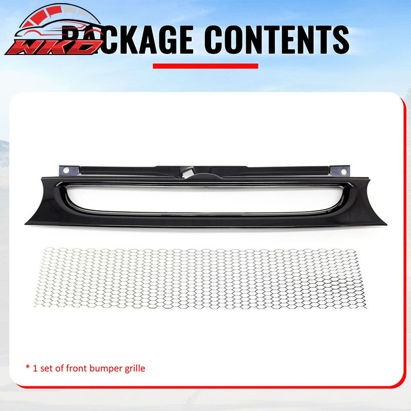 For 99-06 Volkswagen Golf MK4 Grille Front Bumper Hood Upper Mesh Grill Assembly