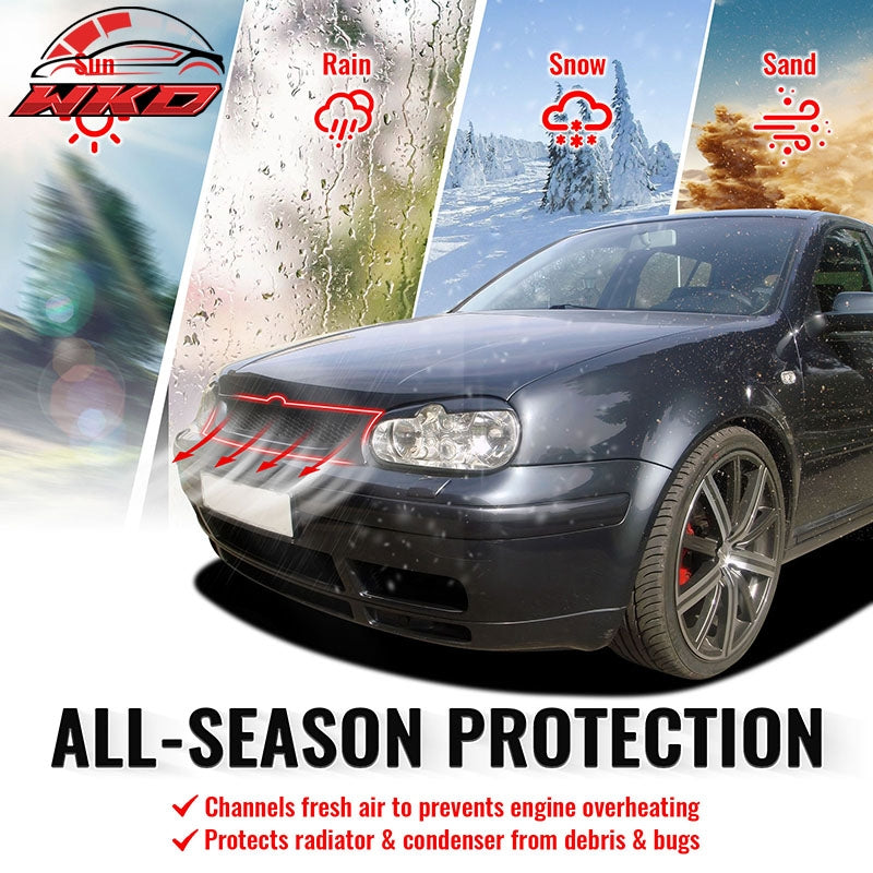 For 99-06 Volkswagen Golf MK4 Grille Front Bumper Hood Upper Mesh Grill Assembly