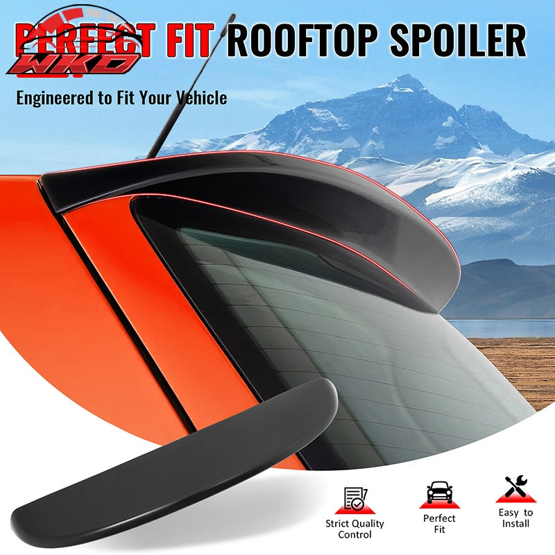 Fits 99-06 Volkswagen MK4 Golf ES Style Matte Black Rear Roof Spoiler Lip ABS