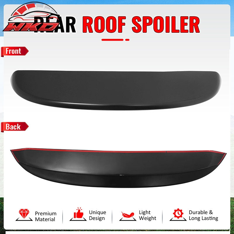 Fits 99-06 Volkswagen MK4 Golf ES Style Matte Black Rear Roof Spoiler Lip ABS