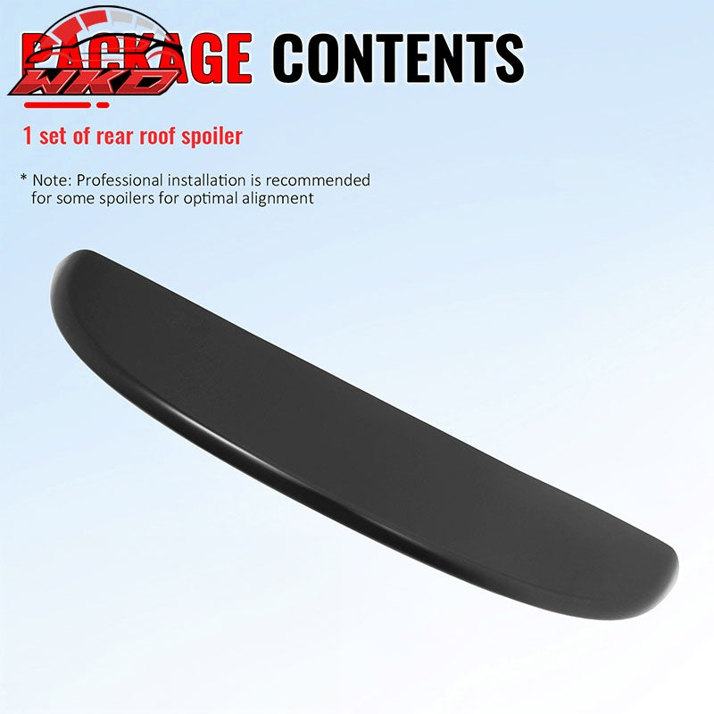 Fits 99-06 Volkswagen MK4 Golf ES Style Matte Black Rear Roof Spoiler Lip ABS