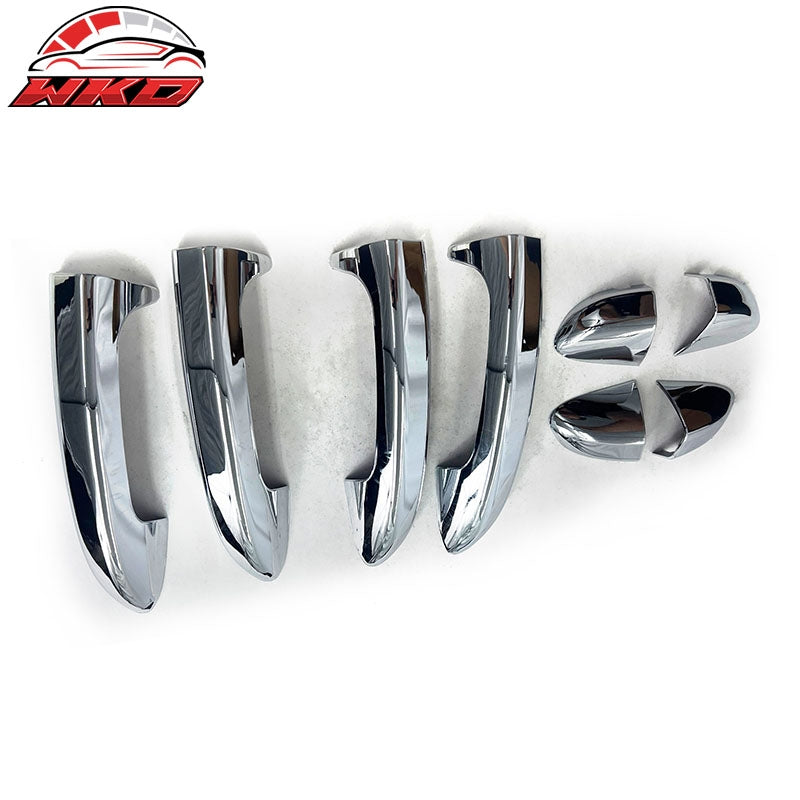 Fits 06-10 Volkswagen Passat & 09-15 CC 8PCS Front Rear Door Handle Cover Chrome
