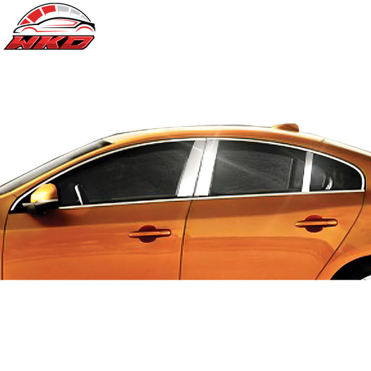 Wholesale 11-16 Volvo S60 Mirror Finish Pillar Post Side Door Window Cover Trim 6PCS