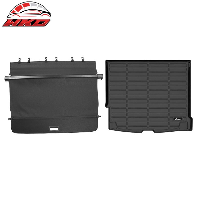 Wholesale 18-26 Volvo XC60 3D Molded TPE Rear Trunk Mat Cargo Liner Pad + Cargo Cover