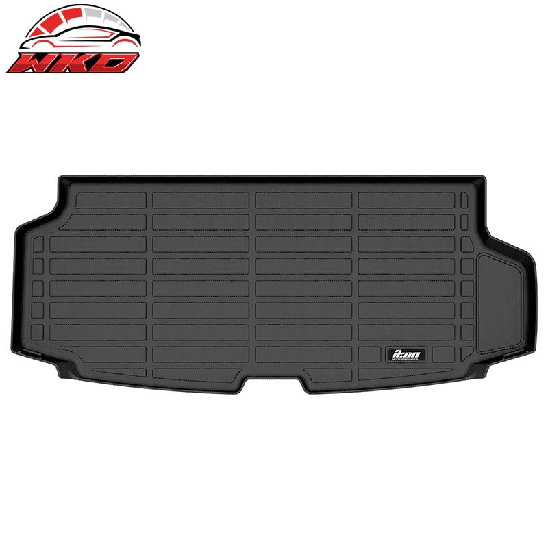 Fits 16-26 Volvo XC90 3D Molded TPE Rear Trunk Mat Cargo Liner Pad + Cargo Cover