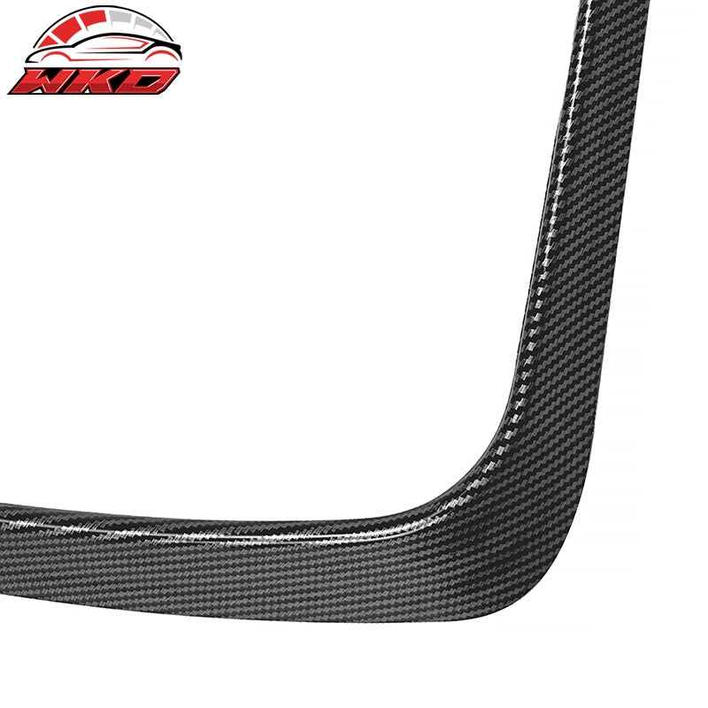 For 15-17 WRX STI IKON Front Bumper Side Splitter Canards ABS Carbon Fiber Print