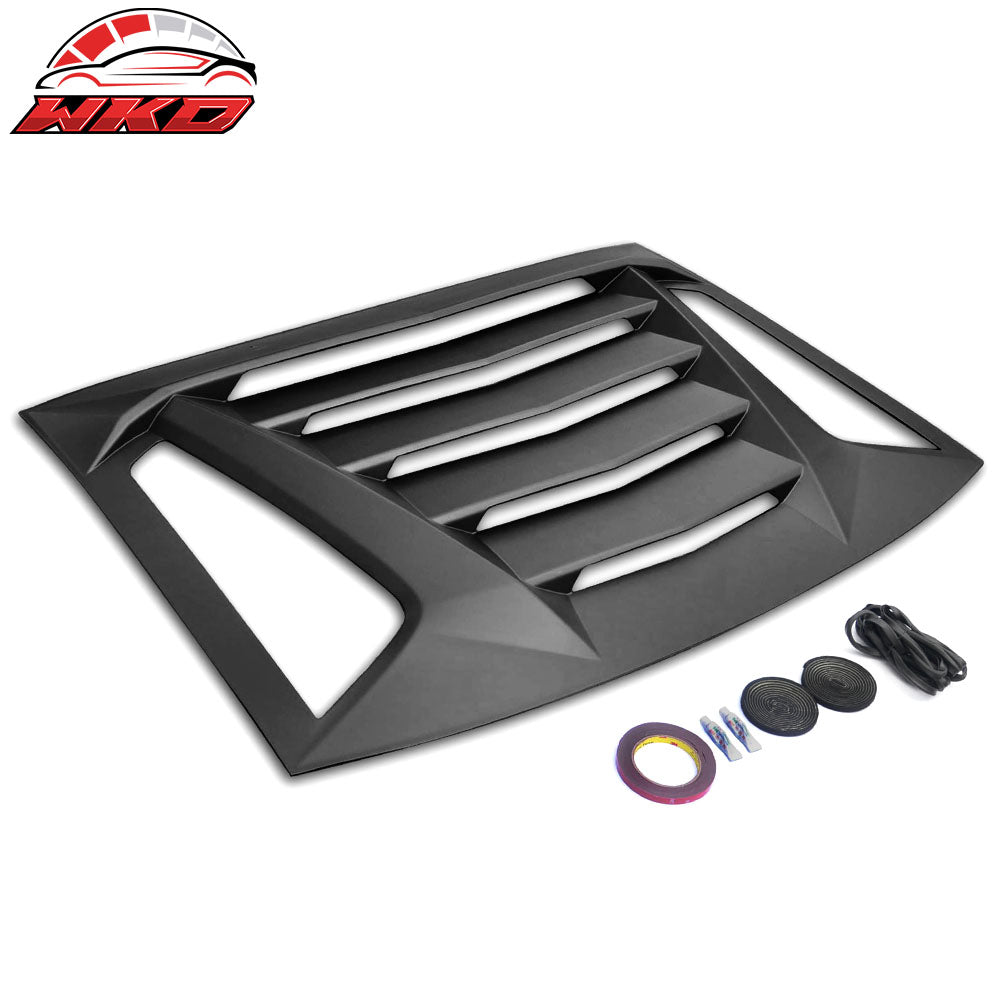 Fits 11-23 Dodge Charger V2 Style Rear Window Louver with Side Quarter Scoop