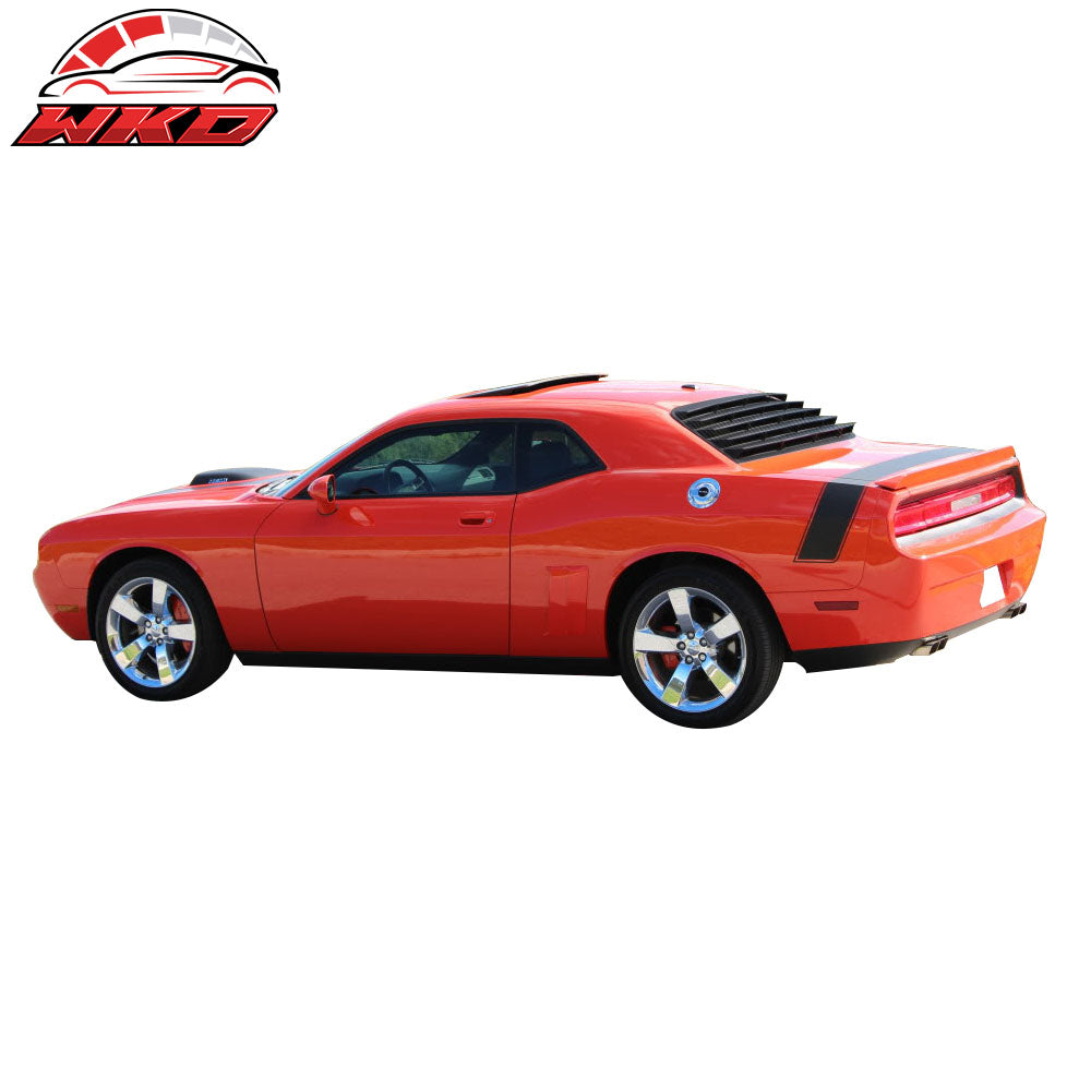 Fits 08-23 Dodge Challenger Ikon XE Style Rear Side Window Louver Scoops - CFL