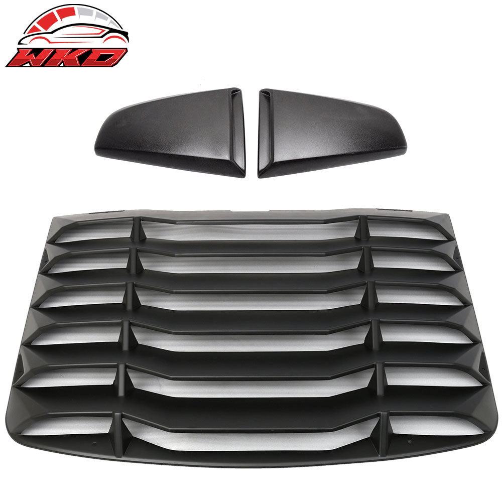 03-08 Nissan 350Z IKON Style Rear Window Louver w/ Side Quarter Scoop Vent | Wholesale