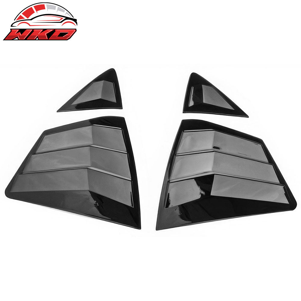 25-26 Toyota Camry IKON Window Louvers Vent Scoop Covers ABS Gloss Black | Wholesale