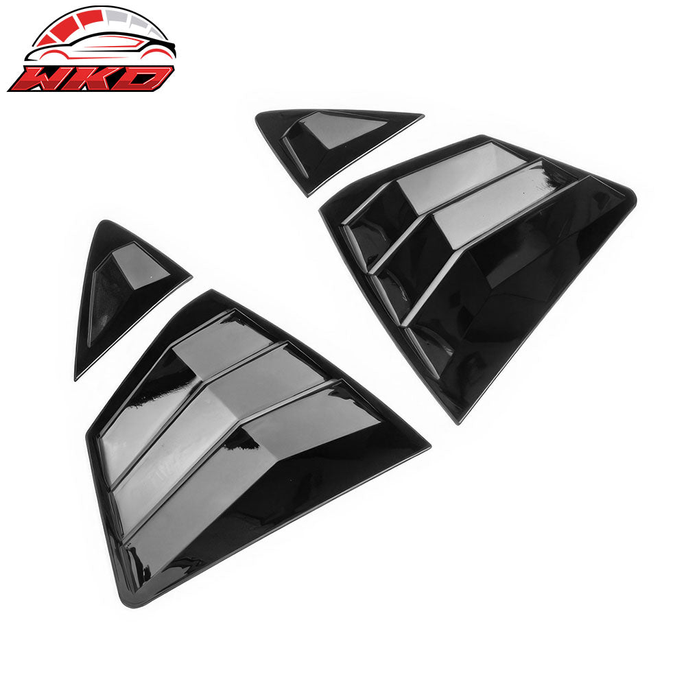Fits 25-26 Toyota Camry IKON Window Louvers Vent Scoop Covers ABS Gloss Black