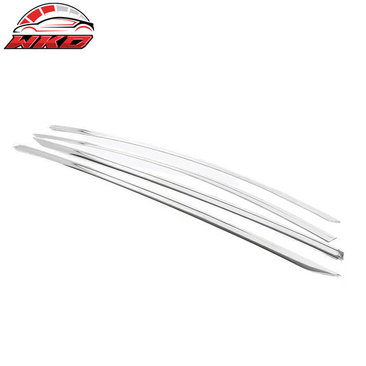 20-25 Tesla Model Y ABS Tape-on Window Visor Sun Rain Guard 4PCS - Chrome | Wholesale