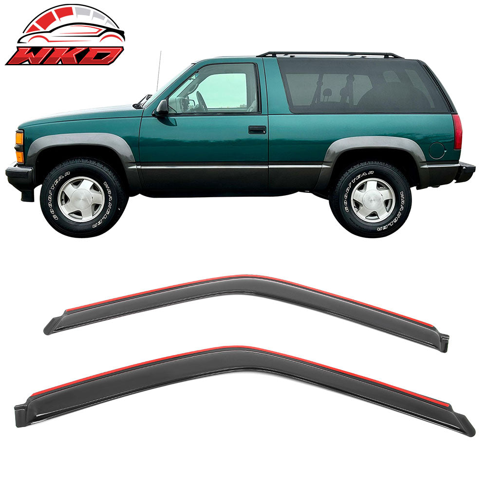 For 88-98 Chevy GMC C/K Regular Cab 95-99 Tahoe 2DR In Channel Window Visor Vent | Wholesale