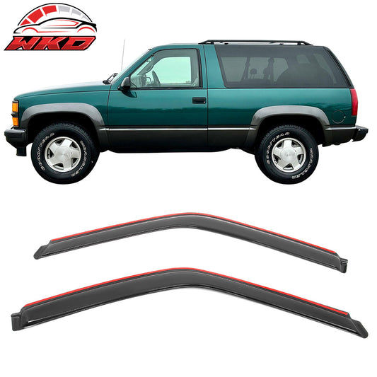 For 88-98 Chevy GMC C/K Regular Cab 95-99 Tahoe 2DR In Channel Window Visor Vent | Wholesale