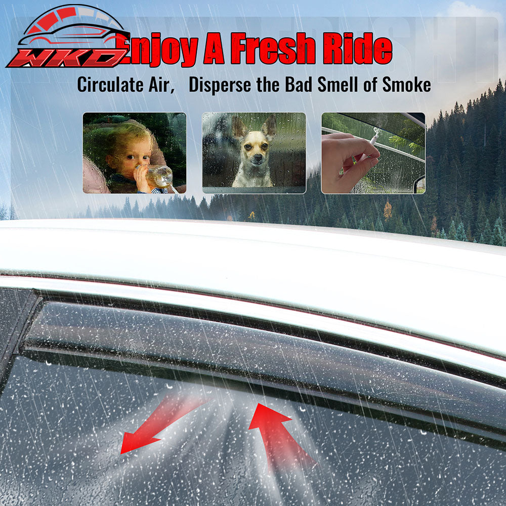 For 88-98 Chevy GMC C/K Regular Cab 95-99 Tahoe 2DR In Channel Window Visor Vent