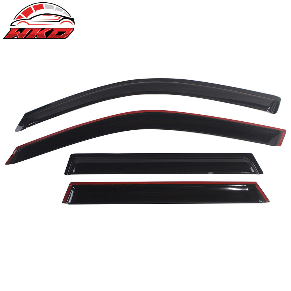 Fits 00-06 BMW E53 X5 Window Visors Acrylic Vent Sun Shade Rain Guard 4PC Set