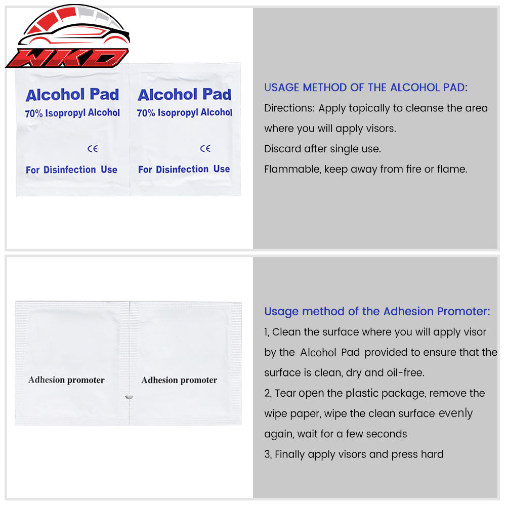 Fits 00-06 BMW E53 X5 Window Visors Acrylic Vent Sun Shade Rain Guard 4PC Set