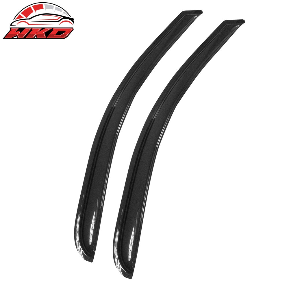 Fits 14-19 Chevy Silverado GMC Sierra Standard Cab Acrylic Window Visors 2Pc Set