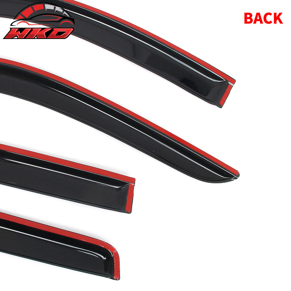 Fits 19-25 Chevy Silverado & GMC Sierra 1500 Extended Cab Tape on Window Visors