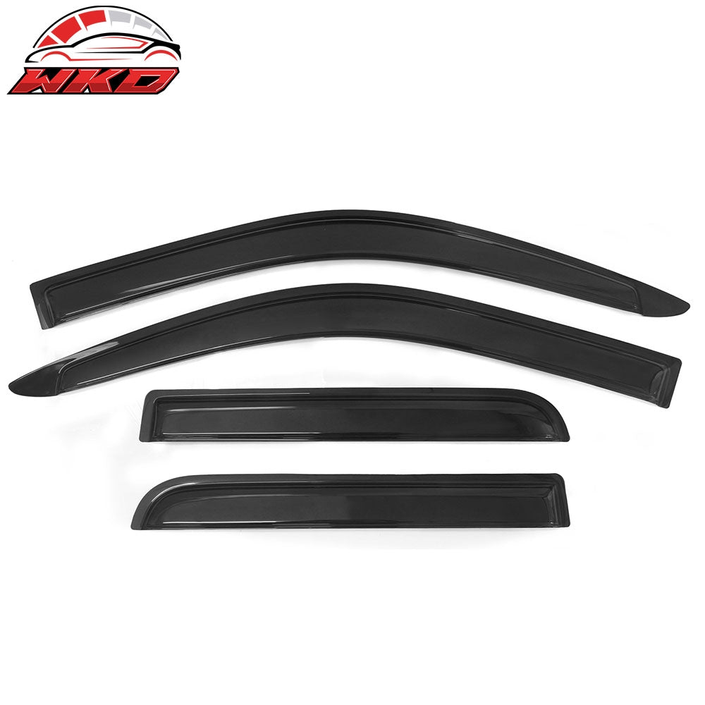 Wholesale 2004-2012 GMC Canyon Crew Cab Visor Windows 4Pc Set Acrylic 每 Bulk Orders & Dealer Pricing Available