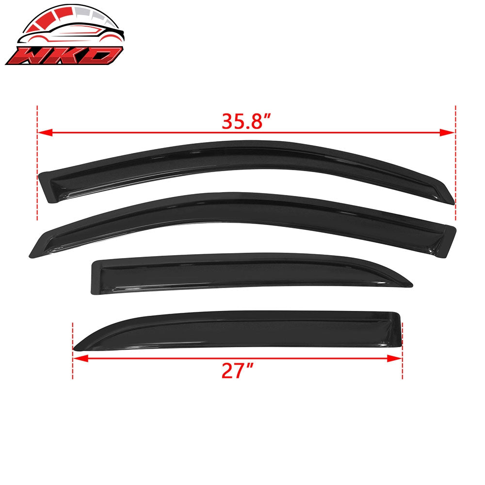 Fits 05-09 Chevy Equinox & Pontiac Torrent Window Visors Acrylic Rain Guard 4PC