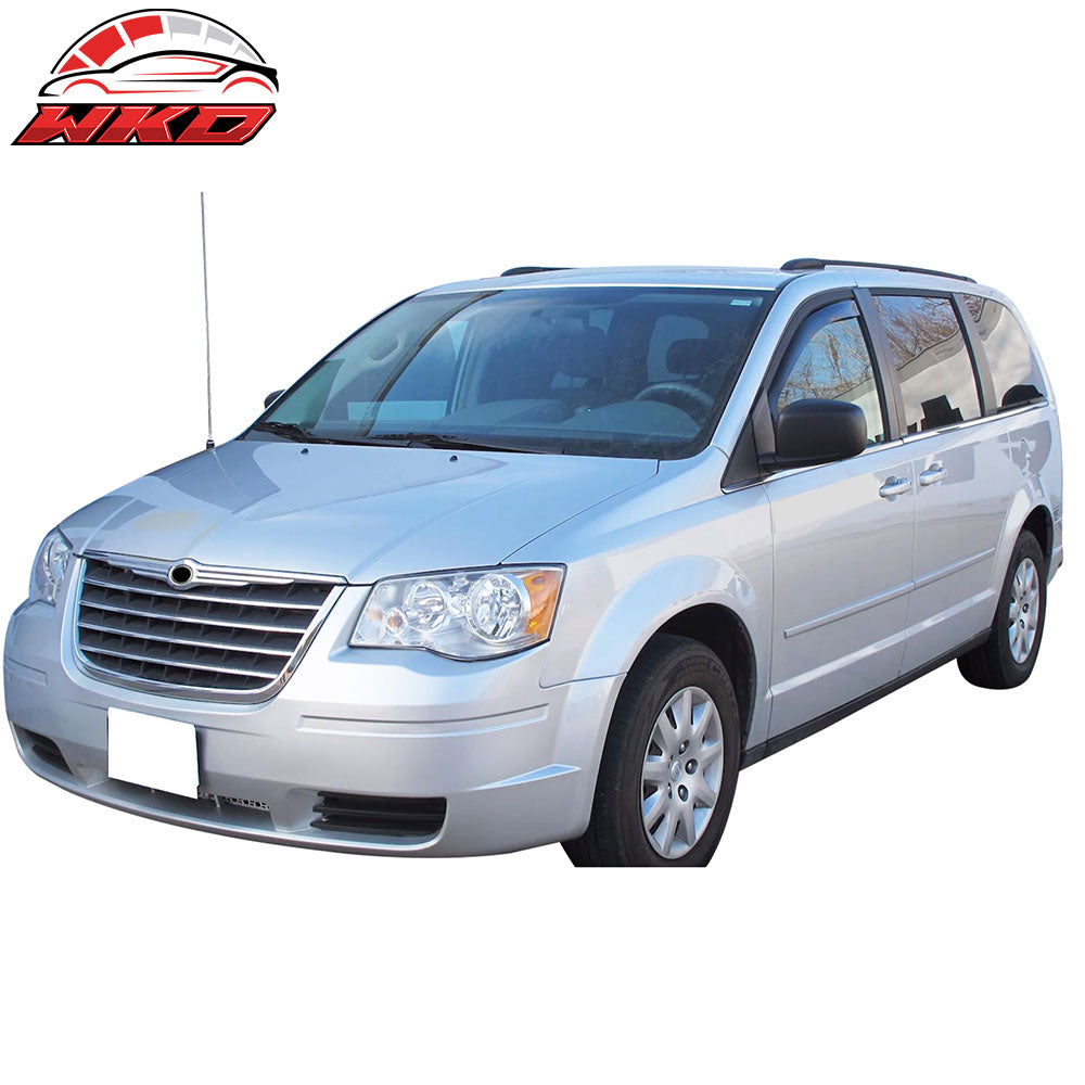 Fits 08-18 Grand Caravan & 08-16 Chrysler Town & Country Window Visors Acrylic