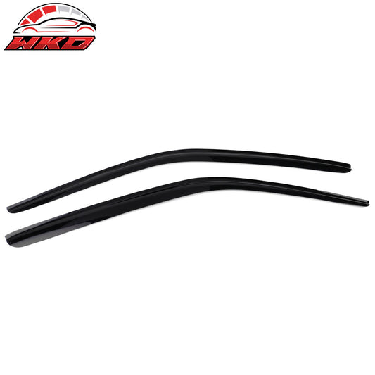 Wholesale 2008-2024 Dodge Challenger Slim Style Tape On Acrylic Window Visor 2PC - Bulk Orders & Dealer Pricing Available