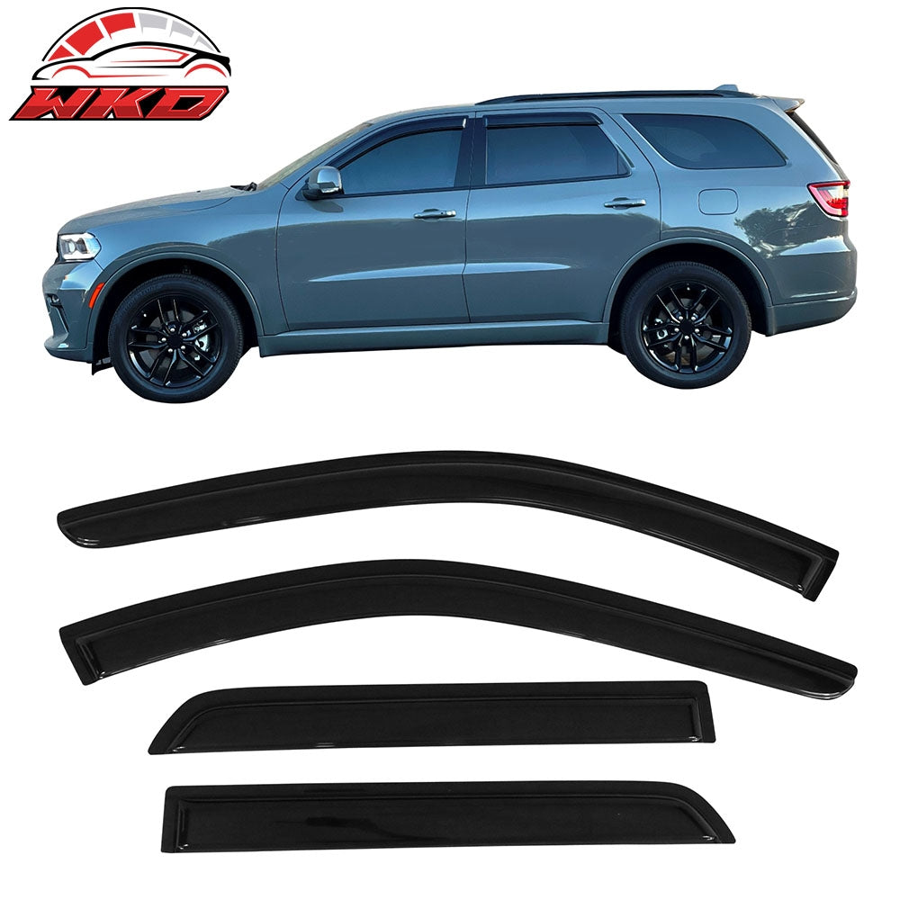 Fits 11-25 Dodge Durango Window Visors Acrylic Sun Shade Rain Guard 4Pc Set