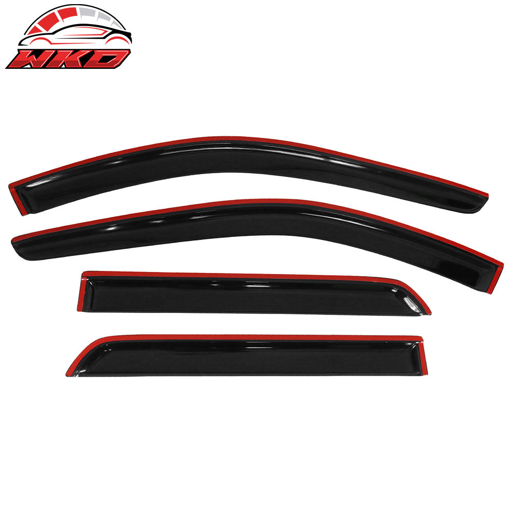 Fits 11-25 Dodge Durango Window Visors Acrylic Sun Shade Rain Guard 4Pc Set