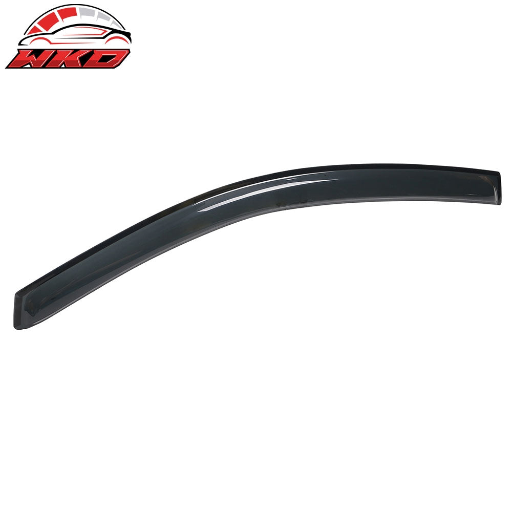 Fits 12-19 Fiat 500 2PCS Side Window Visors Sun Rain Vent Guard Shield Acrylic