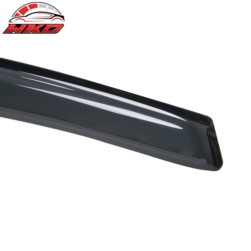 Fits 12-19 Fiat 500 2PCS Side Window Visors Sun Rain Vent Guard Shield Acrylic