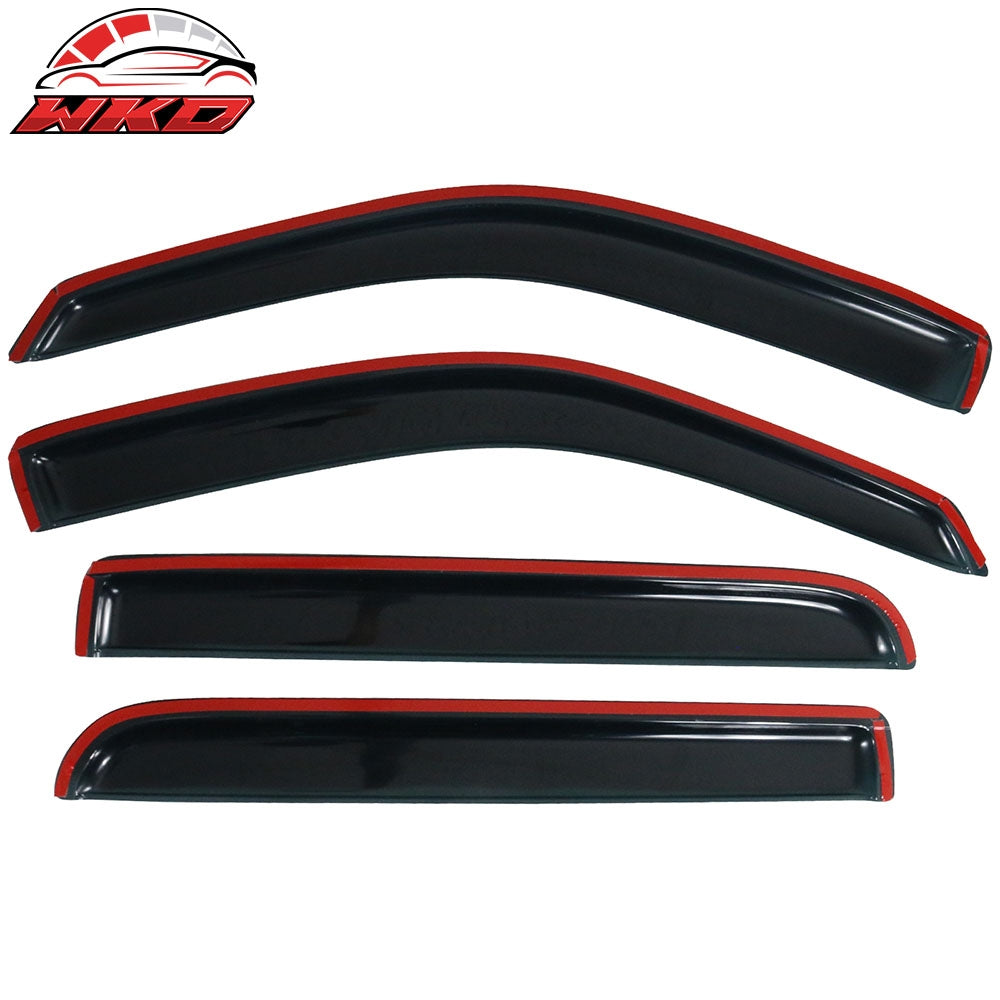 Fits 02-10 Ford Explorer 03-05 Lincoln Aviator Acrylic Window Visors 4Pc Set