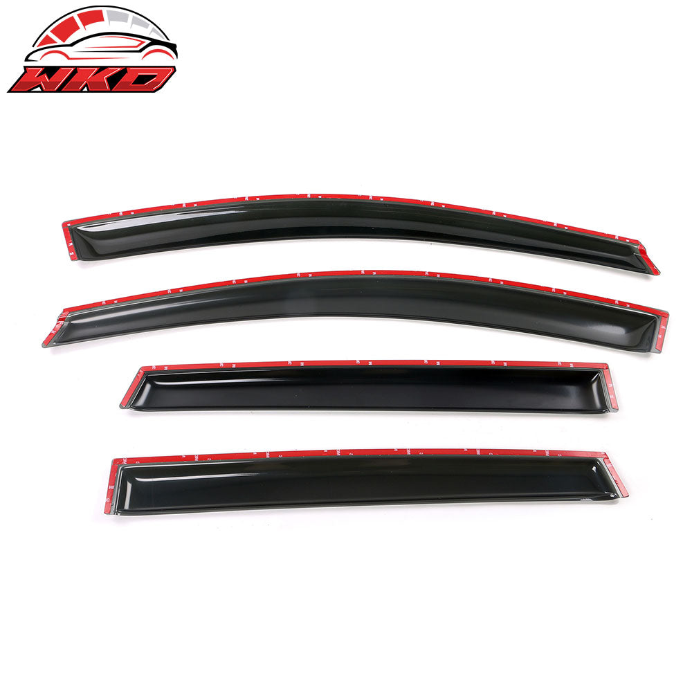 Fits 13-19 Ford Escape Acrylic 4PCS Window Visors Vent Rain Sun Guard Tape-On