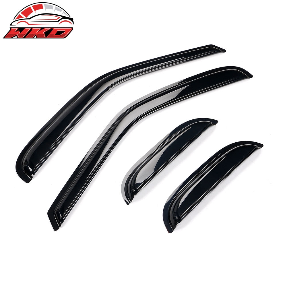 Fits 97-03 Ford F150 F250 Extended Cab Acrylic 4PCS Window Visors Vent Tape-On