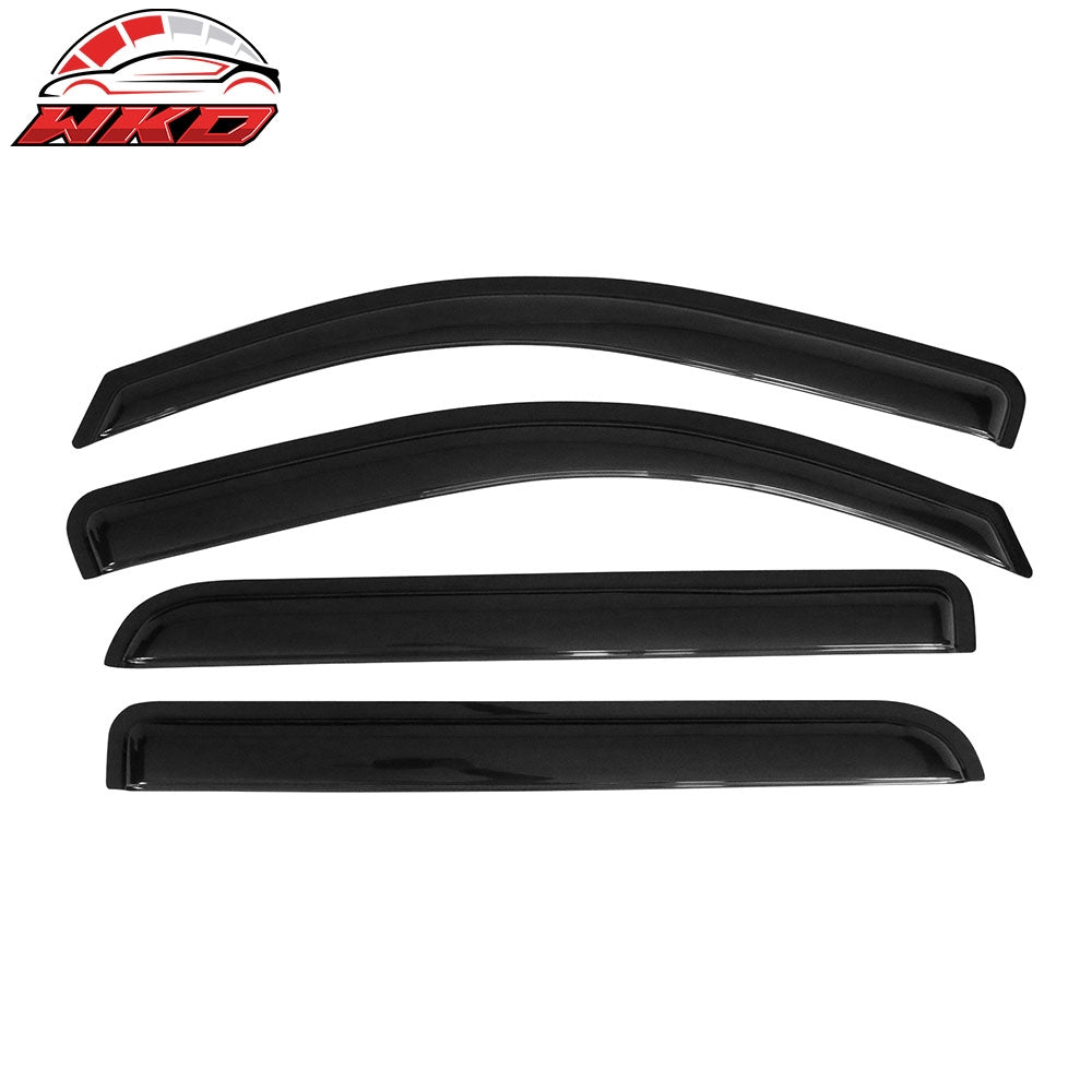 Fits 99-16 F250 F350 F450 F550 Super Duty Crew Cab Window Visor Vent Rain Guards