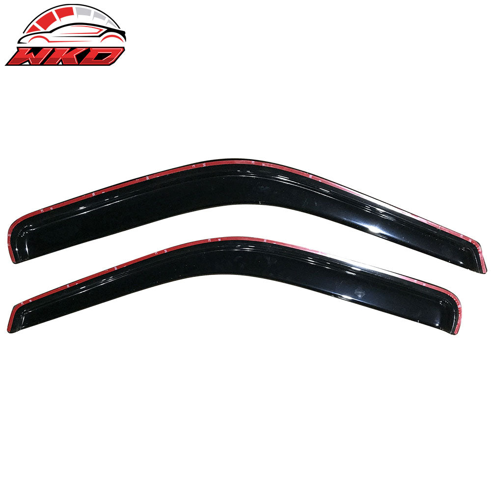 Fits 99-16 Ford F250 F550 Super Duty Standard Cab Window Visors Acrylic Tape-On