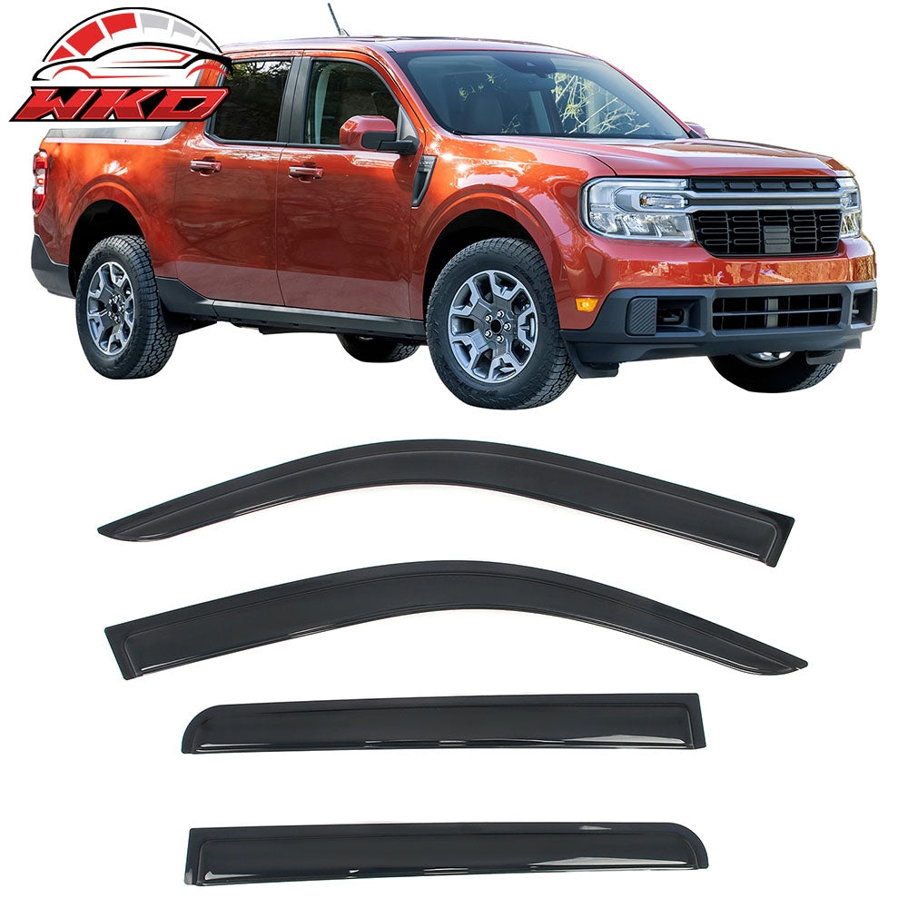 Wholesale 22-26 Ford Maverick Slim Window Visors Acrylic Sun Shade Rain Guard 4PCS