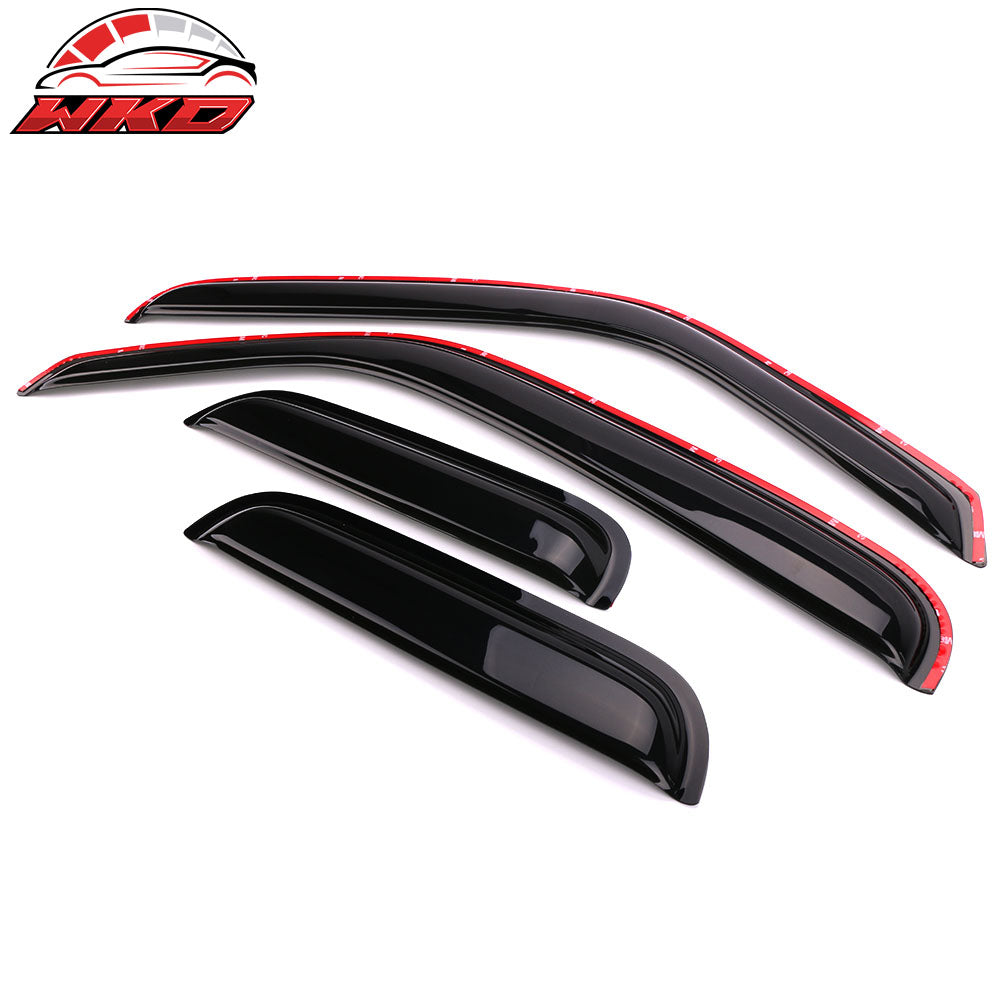 Fits 99-11 Ranger 99-00 Mazda B2500 In Channel 4PC Window Visors Vent Rain Guard